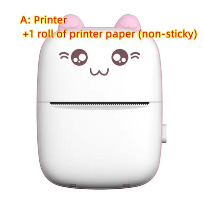 Mini Printer Portable Mini Bluetooth WiFi New Wrong Printer Mobile Phone Photo Title Note Hot Print Pocket Student Error Label Printer by Zeny Home & Beauty