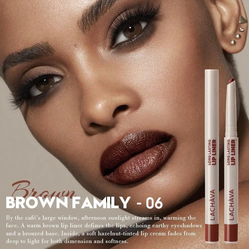 10 Color Long Lasting Lip Liner And Lip Color Set Waterproof For Precise Definition And Color Correction by null