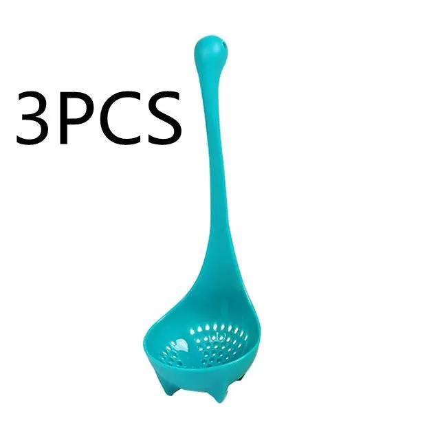 Cute Dinosaur Standing Spoon For Kids Kitchen Durable Food Grade PP Utensil Featuring Cartoon Dinosaur Design by null