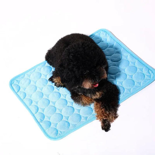 Pet Ice Mat Cooling Mat For Dogs And Cats Cloth Seat Cushion Sizes 40 By 30 To 150 By 100 Cm Pink Blue Gray Brown by null