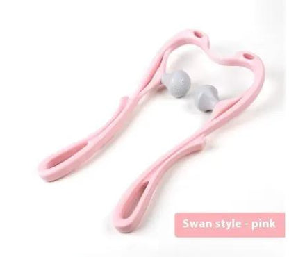 Multifunctional Manual Six-wheel Neck Massager Massage Relieve Roller Massage Tool by null
