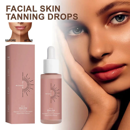 Self Tanning Drops For Face And Body Dark Bronzer Serum 50ml Fine Line Repair Sunless Tanning by null