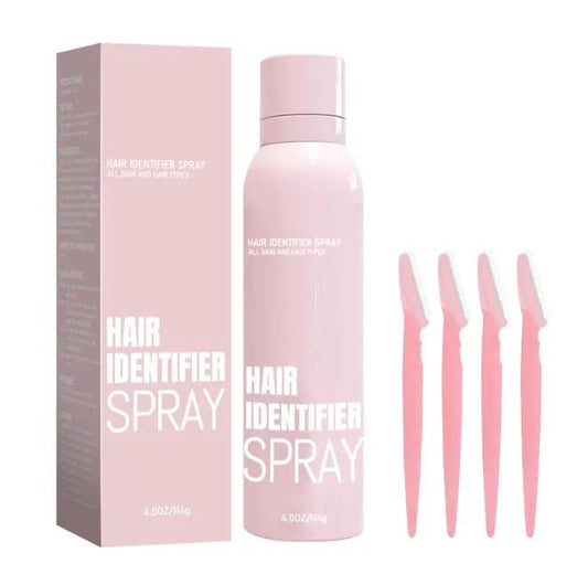 Hair Identifier Spray Set For Face Shaving Dermaplaner Skin Care Moisturizing Spray With Spatula by null