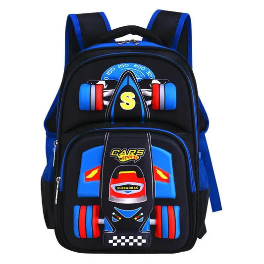 Three Dimensional Car Boys Primary School Trolley Bag 56 To 75L Breathable Urban Design 43 By 34 By 18 Cm by null