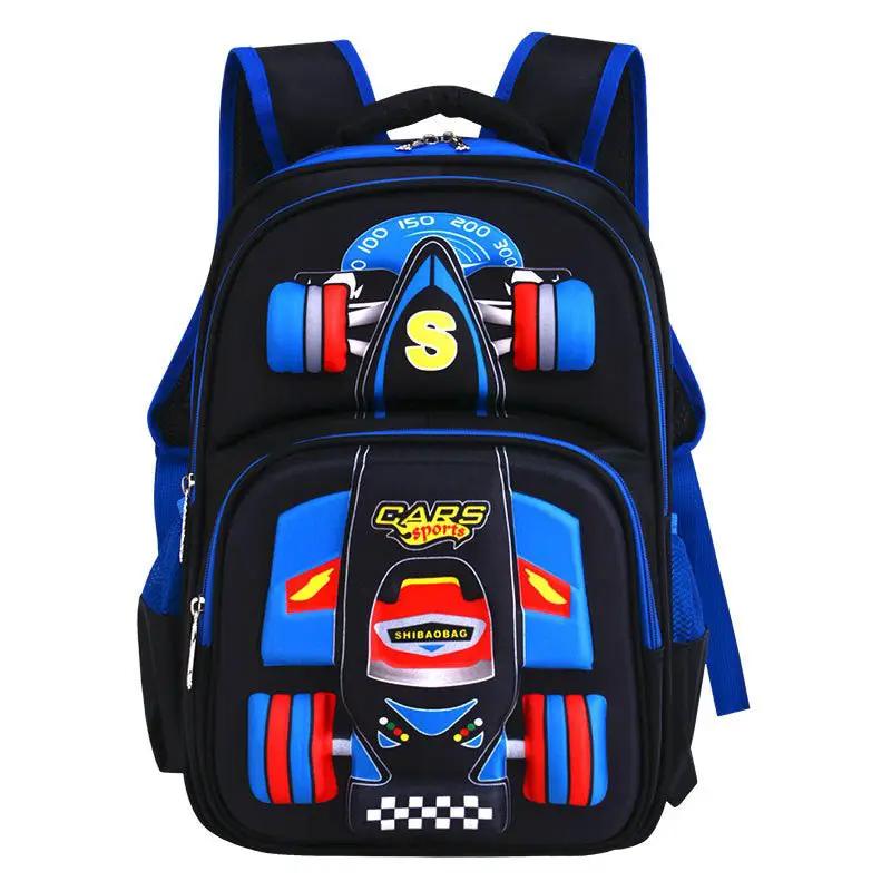 Three Dimensional Car Boys Primary School Trolley Bag 56 To 75L Breathable Urban Design 43 By 34 By 18 Cm by null