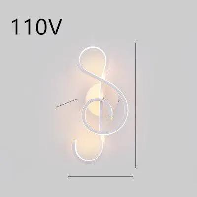 Nordic LED Wall Lamp for Bedroom and Bedside Minimalist Design Modern Energy Efficient Lighting Fixture by null