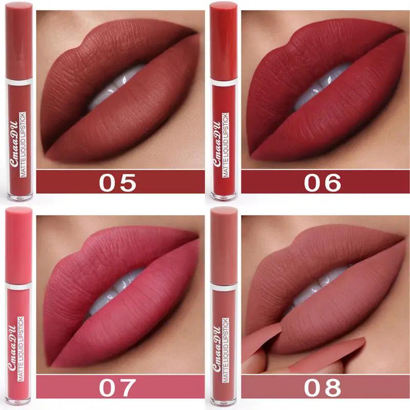 Waterproof Matte Lipstick Set 10 Piece Non Stick Long Lasting Smudge Proof Lip Colors For All Skin Tones by null
