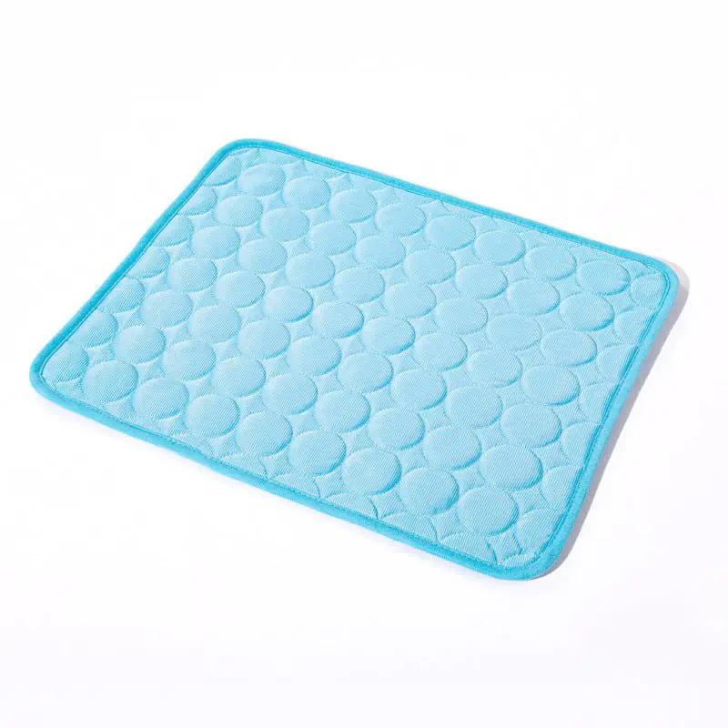 Pet Ice Mat Cooling Mat For Dogs And Cats Cloth Seat Cushion Sizes 40 By 30 To 150 By 100 Cm Pink Blue Gray Brown by null