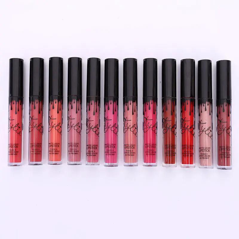 12 Piece Bow Lip Gloss Set With Liquid Lipsticks For Bold Evening Or Soft Daytime Looks by null