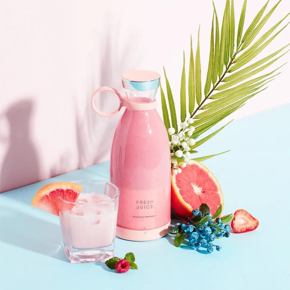 350ML Electric Juicer Blender Mixer USB Rechargeable Machine Household Portable Blender Maker Cup Kitchen Tool Kit by null