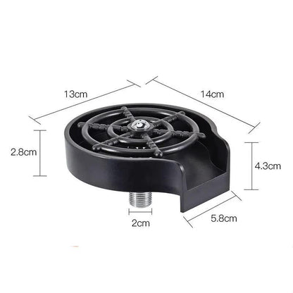 Bar Counter Cup Washer Sink High-pressure Spray Automatic Faucet Coffee Pitcher Wash Cup Tool Kitchen by null