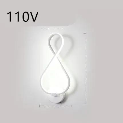 Nordic LED Wall Lamp for Bedroom and Bedside Minimalist Design Modern Energy Efficient Lighting Fixture by null