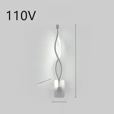 Nordic LED Wall Lamp for Bedroom and Bedside Minimalist Design Modern Energy Efficient Lighting Fixture by null