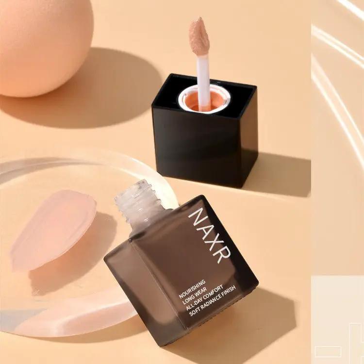 Brightening Concealing Liquid Foundation For Oil Control And Moisturizing Skin Care 01 Natural Color Or 02 Ivory White by null