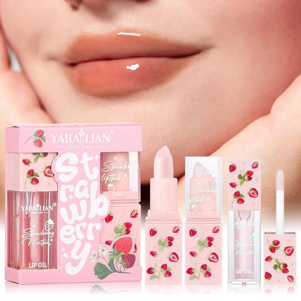 Two In One Lipstick And Gloss Moisturizing Exfoliating Anti Cracking Lip Care With Vibrant Color by null