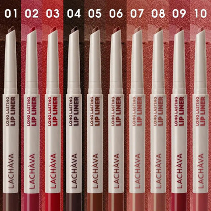 10 Color Long Lasting Lip Liner And Lip Color Set Waterproof For Precise Definition And Color Correction by null