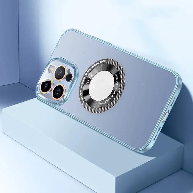 AG Frosted Glass Lens Protector With Magnetic Phone Case For Universal Smartphone Protection by null