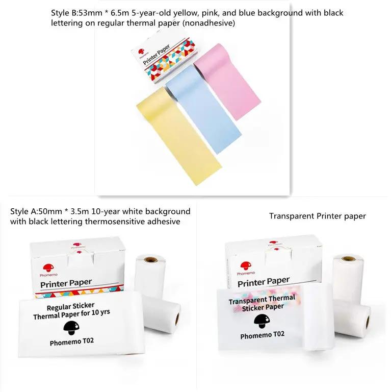 Portable Mini Thermal Label Printer Home Photo Printer Student Wrong Question Printer Bluetooth-compatible Mini Label Printer Price Tag by null