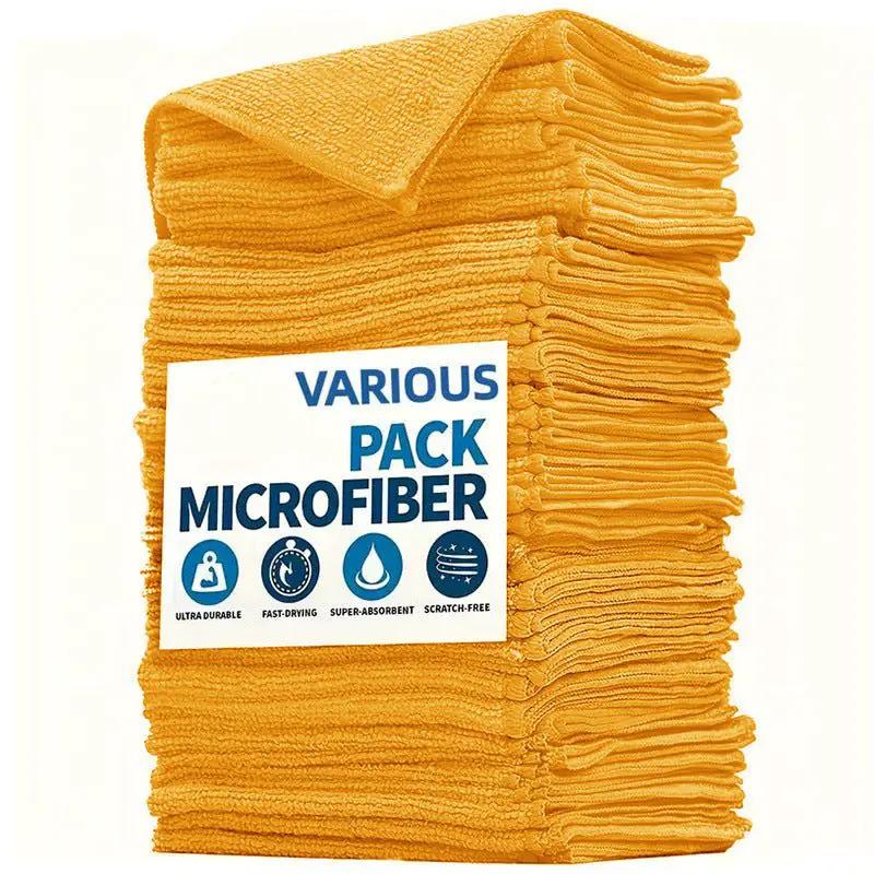 Ultra Absorbent Kitchen And Car Cleaning Cloth Towels Set For Spills Dishes Counters And Surfaces by null