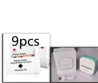 Portable Mini Thermal Label Printer Home Photo Printer Student Wrong Question Printer Bluetooth-compatible Mini Label Printer Price Tag by null
