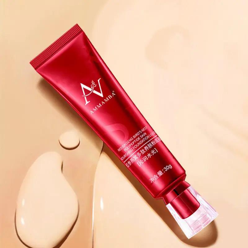 Birds Nest Liquid Foundation Concealer 30g Ivory White Natural Color Lasting Makeup by null