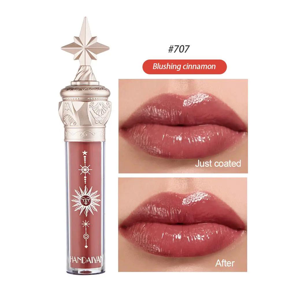 Moisturizing Lip Gloss With Mirror Finish In 8 Colors Waterproof Long Wearing Lip Lacquer by null