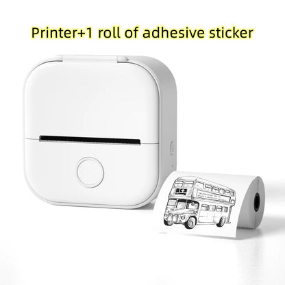 Portable Mini Thermal Label Printer Home Photo Printer Student Wrong Question Printer Bluetooth-compatible Mini Label Printer Price Tag by null