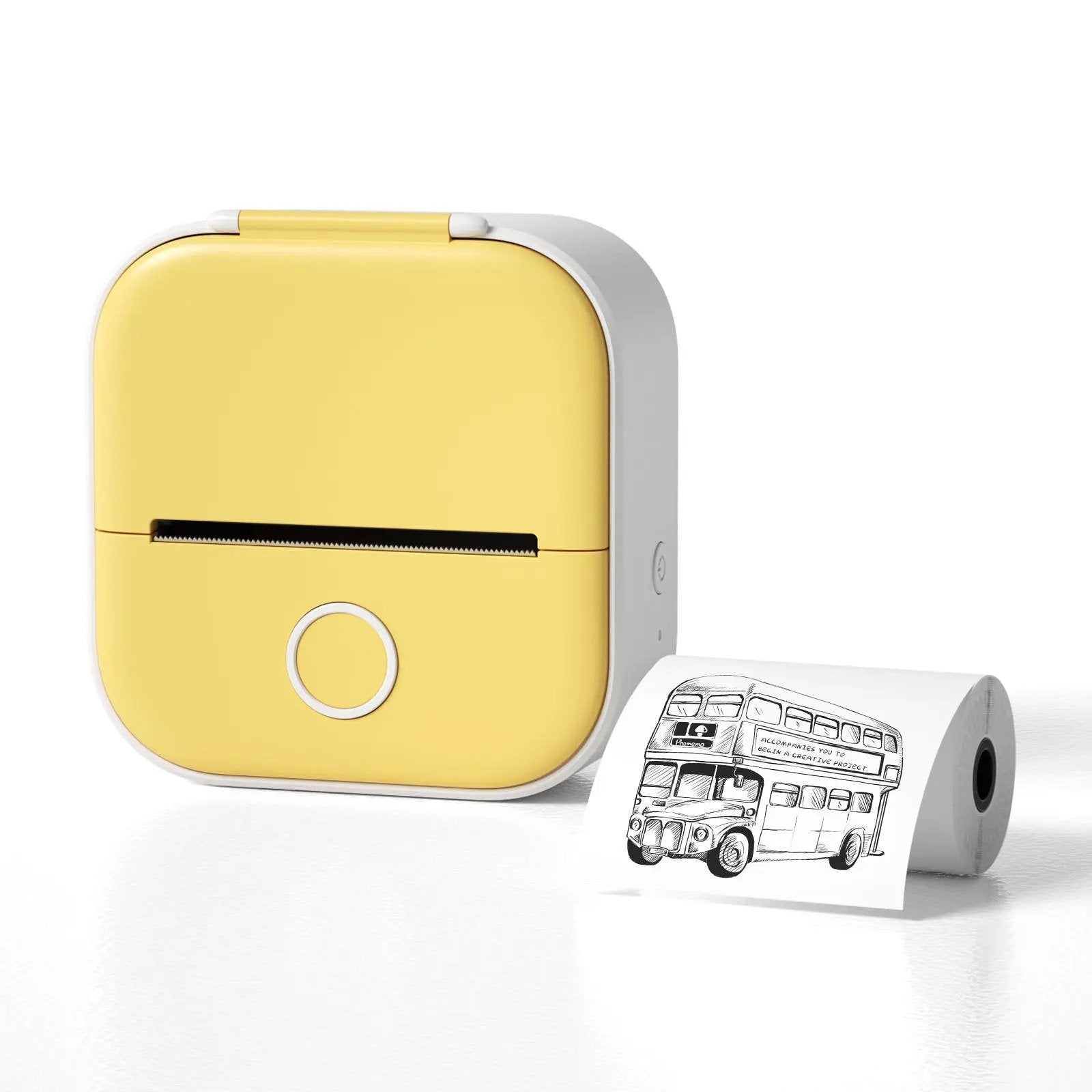 Portable Mini Thermal Label Printer Home Photo Printer Student Wrong Question Printer Bluetooth-compatible Mini Label Printer Price Tag by null