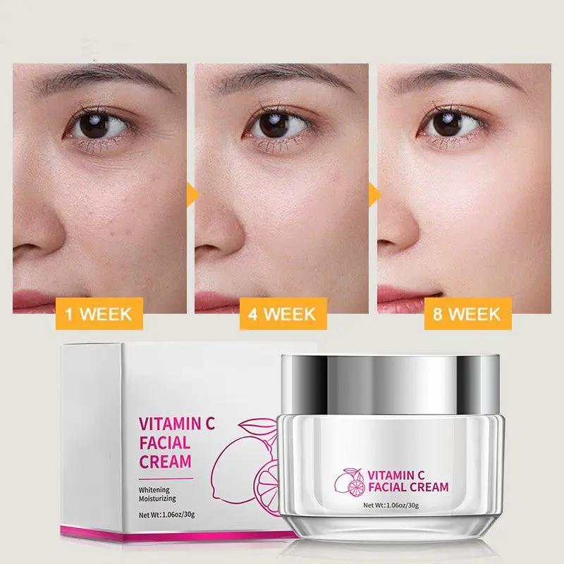 Vitamin C Face Cream For All Skin Types 30g Daily Skincare Hydration Brightening Gentle Formula by null