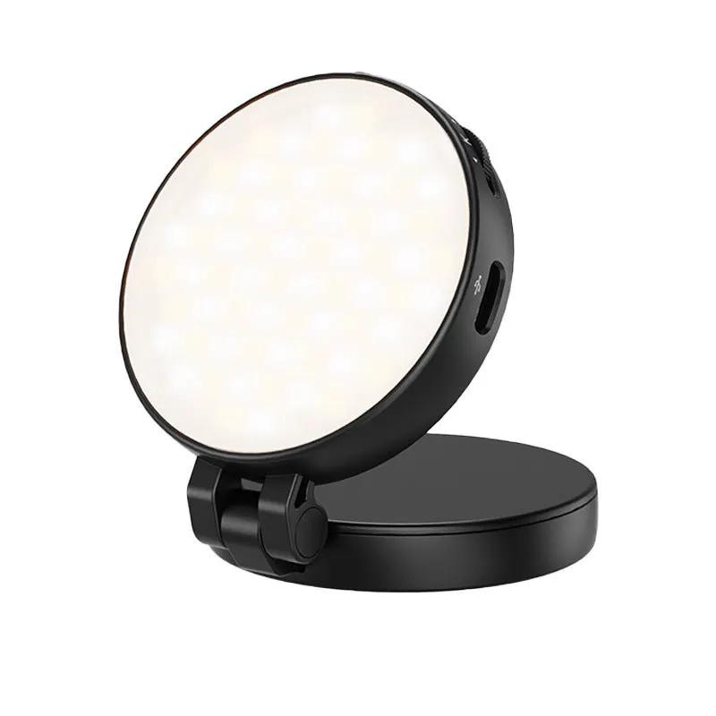 MagSafe Magnetic Fill Light For Mobile Phones Fashion Personalized Triple Color Temperature Magnetic Disc USB Type C by null
