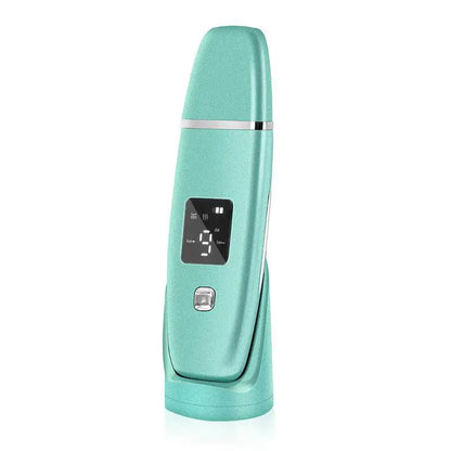 Ultrasonic Vibration Blackhead Remover Deep Cleansing Face Scrubber Pore Cleaner Lifting EMS Microcurrent Led Peeling by null