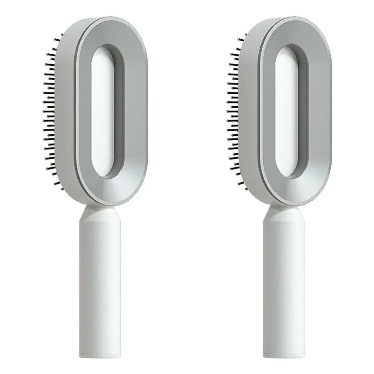 Self Cleaning Hair Brush For Women One-key Cleaning Hair Loss Airbag Massage Scalp Comb Anti-Static Hairbrush by null