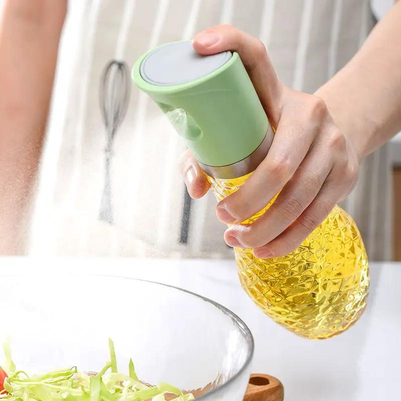 Home Kitchen Press On Oil Spray Bottle Set For Olive Oil Vinegar And Other Seasonings by null