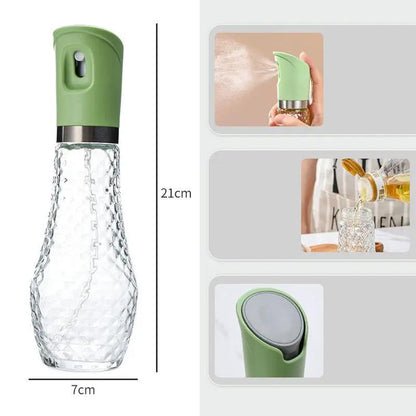 Home Kitchen Press On Oil Spray Bottle Set For Olive Oil Vinegar And Other Seasonings by null