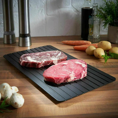 Fast Defrost Tray Rapid Thawing Plate For Frozen Meat And Fruit Kitchen Defrost Board Thaw Master Gadget by null