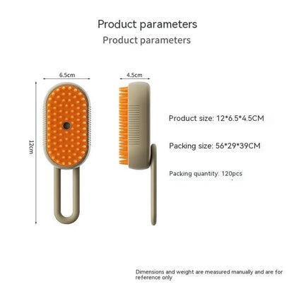 Cat Steam Brush Steamy Dog Brush 3 In 1 Electric Spray Cat Hair Brushes For Massage Pet Grooming Comb Hair Removal Combs Pet Products by null