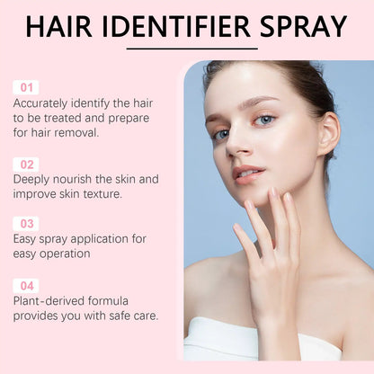 Hair Identifier Spray Set For Face Shaving Dermaplaner Skin Care Moisturizing Spray With Spatula by null
