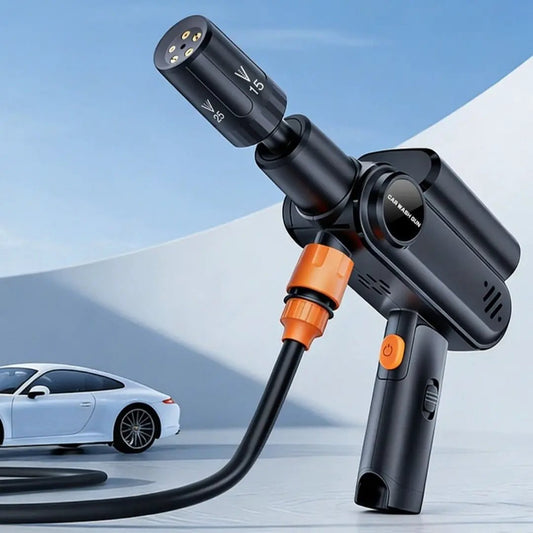 Portable Car Washer Gun With Wireless Technology For Cordless High Pressure Cleaning And Easy Vehicle Wash by null