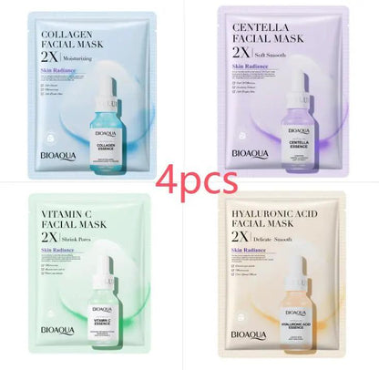 Collagen Face Mask With Hyaluronic Acid Moisturizing Firming Sheet Mask For All Skin Types Care by null