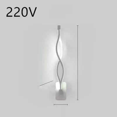 Nordic LED Wall Lamp for Bedroom and Bedside Minimalist Design Modern Energy Efficient Lighting Fixture by null