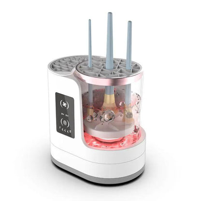 Rechargeable Electric Makeup Brush Cleaner Stand With Fast Spin Drying For Deep Cleaning by null