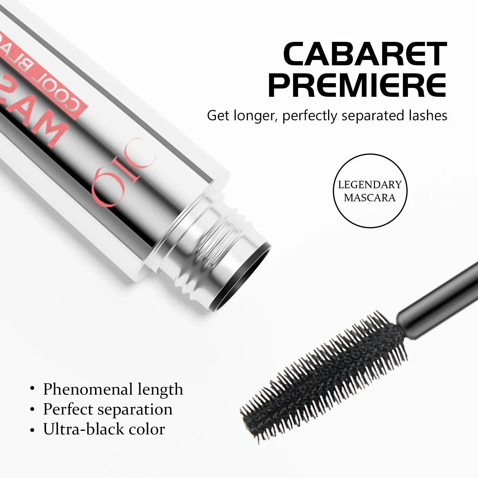 QIC Silver Rose Volume Mascara With Rose Silver Tone For Bold Lashes Lengthening And Volumizing Formula by null