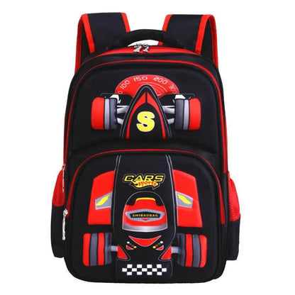 Three Dimensional Car Boys Primary School Trolley Bag 56 To 75L Breathable Urban Design 43 By 34 By 18 Cm by null
