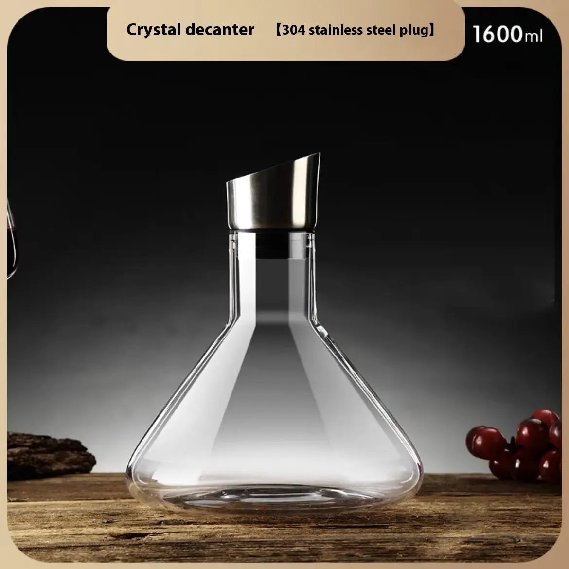 Hot-selling Iceberg Waterfall Wine Decanter Creative Transparent Lead-Free Crystal Glass Wine Dispenser Barware Quick Decanters by Zeny Home & Beauty