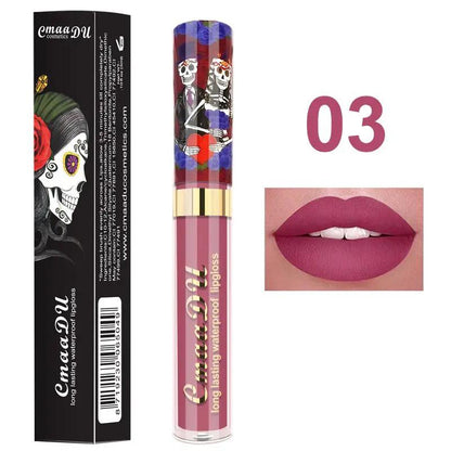 Metallic Pearlescent Skull Lip Gloss by null