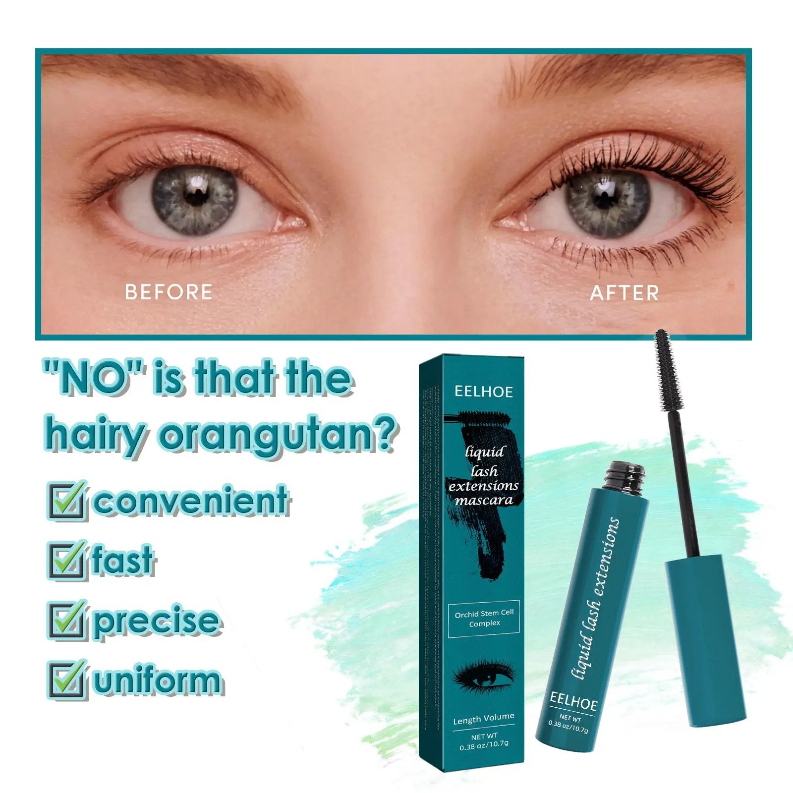 Dense Curling Mascara Smear Proof Black Long Lasting Lash Definition For Everyday Use by null