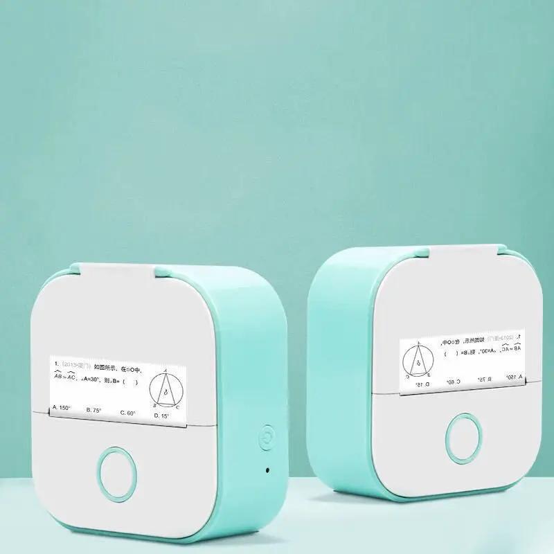 Portable Mini Thermal Label Printer Home Photo Printer Student Wrong Question Printer Bluetooth-compatible Mini Label Printer Price Tag by null