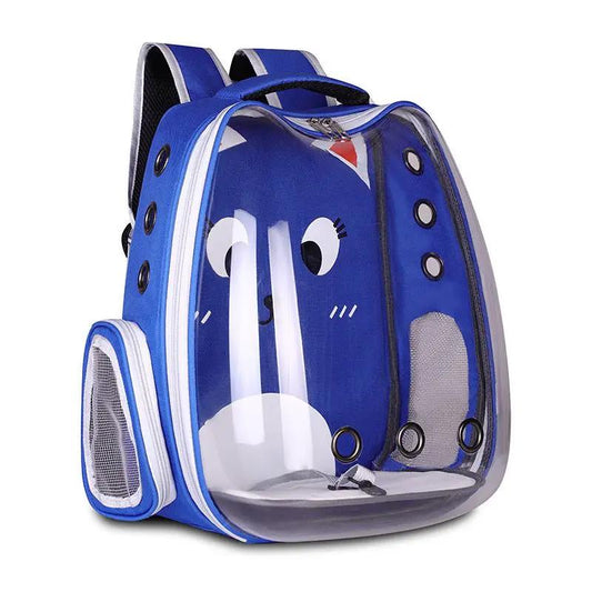 Pet Supplies Pet Backpack Convenient Pet Space Bag Breathable Shoulder Cat Bag Dog Bag by null