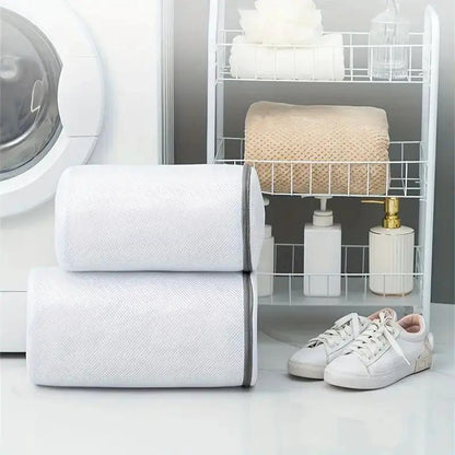 Laundry Shoe Washing Bag Deformation Proof For Washing Machine Durable Mesh Material Keeps Shoes Clean by null