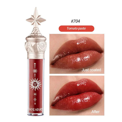 Moisturizing Lip Gloss With Mirror Finish In 8 Colors Waterproof Long Wearing Lip Lacquer by null